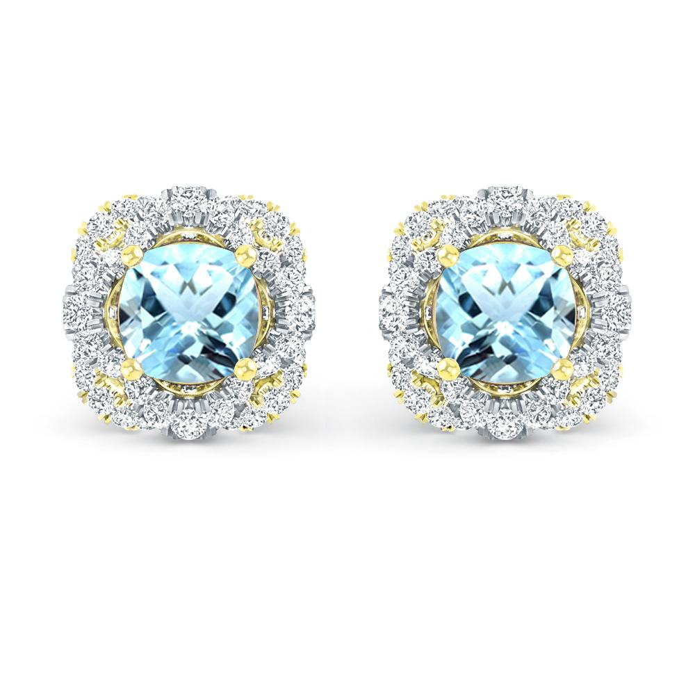 Yellow Gold - Aquamarine