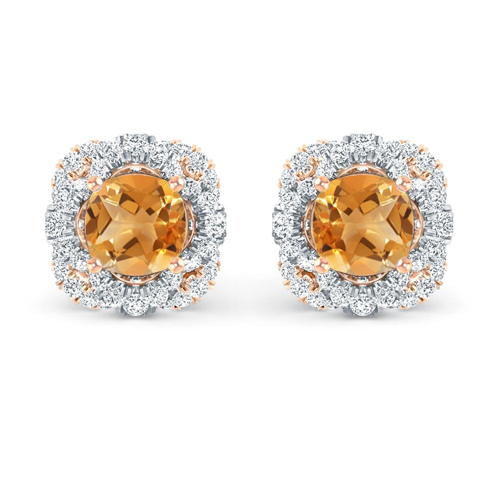 Rose Gold/White Gold - Citrine