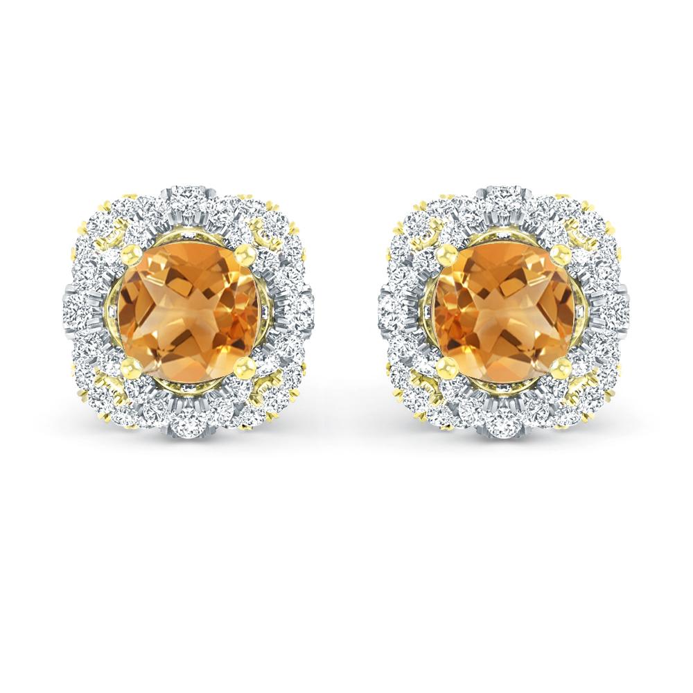 Yellow Gold/White Gold - Citrine