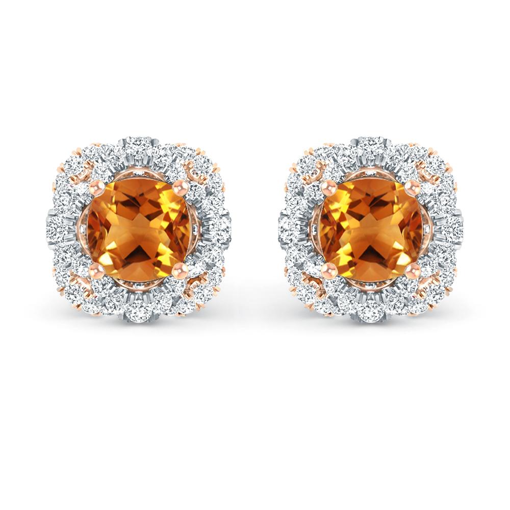 Rose Gold/White Gold - Citrine