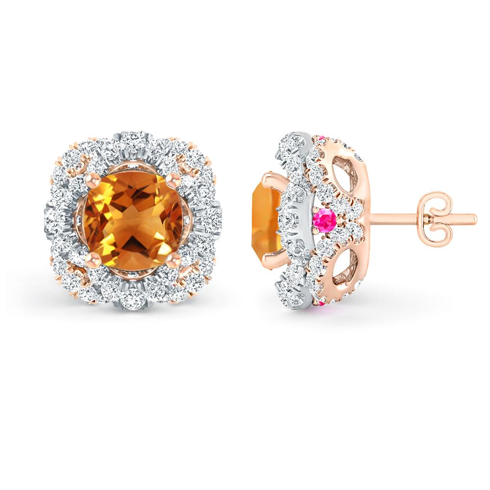 Rose Gold/White Gold - Citrine