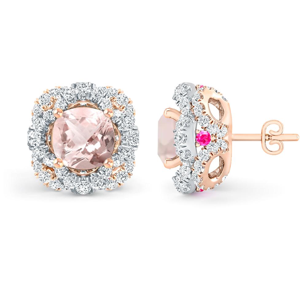 Rose Gold/White Gold - Morganite