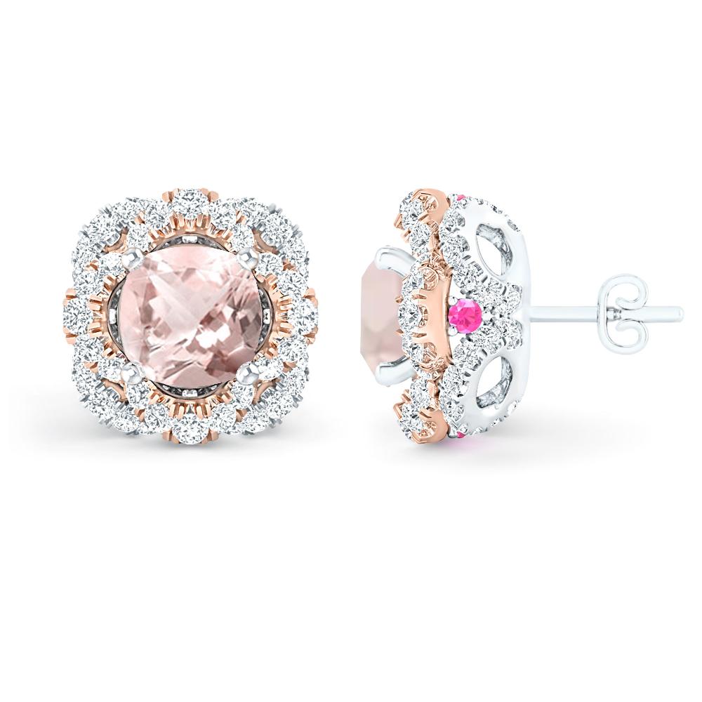 White Gold/Rose Gold - Morganite