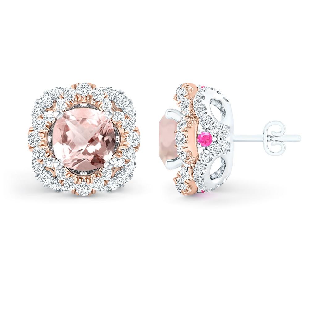 White Gold/Rose Gold - Morganite