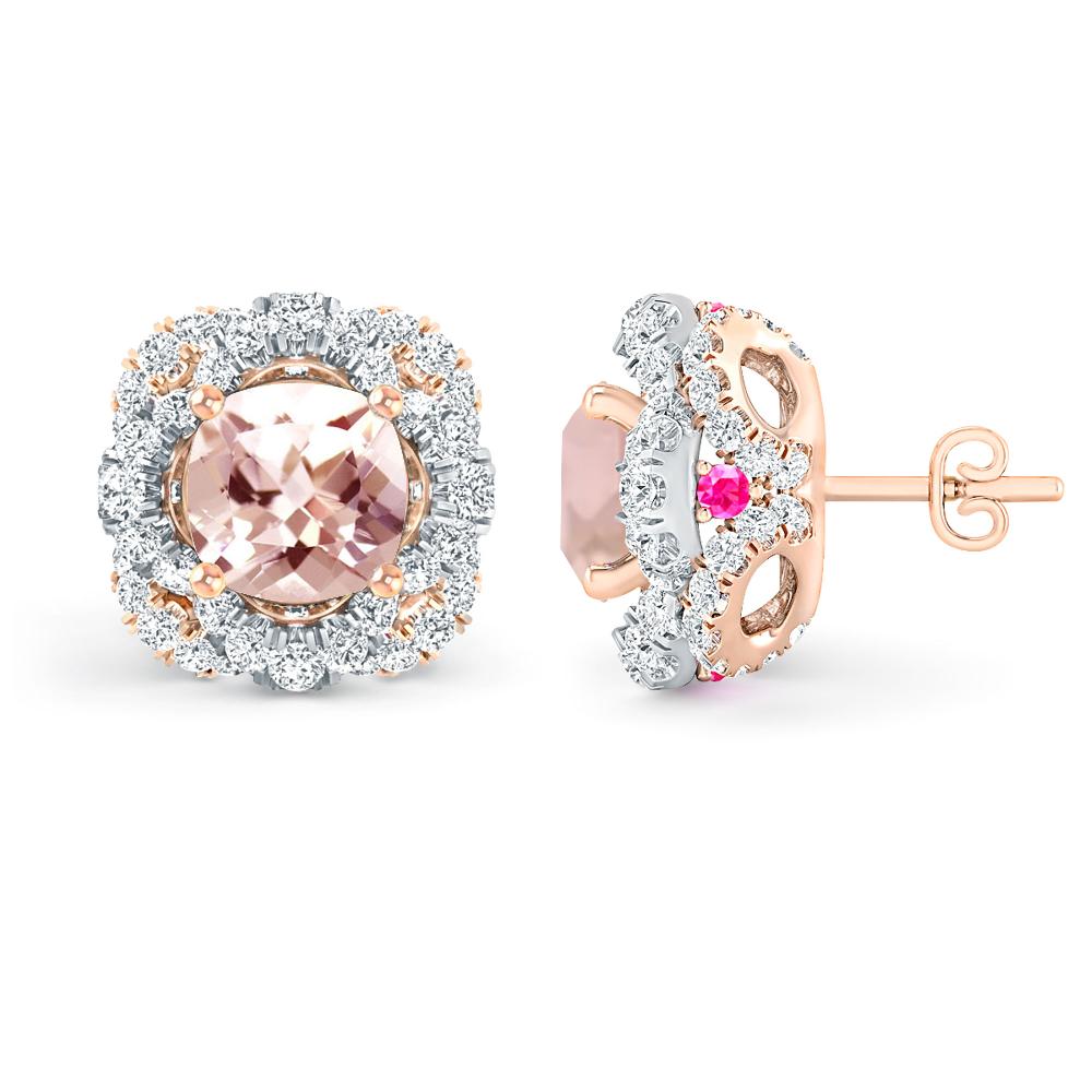 Rose Gold/White Gold - Morganite