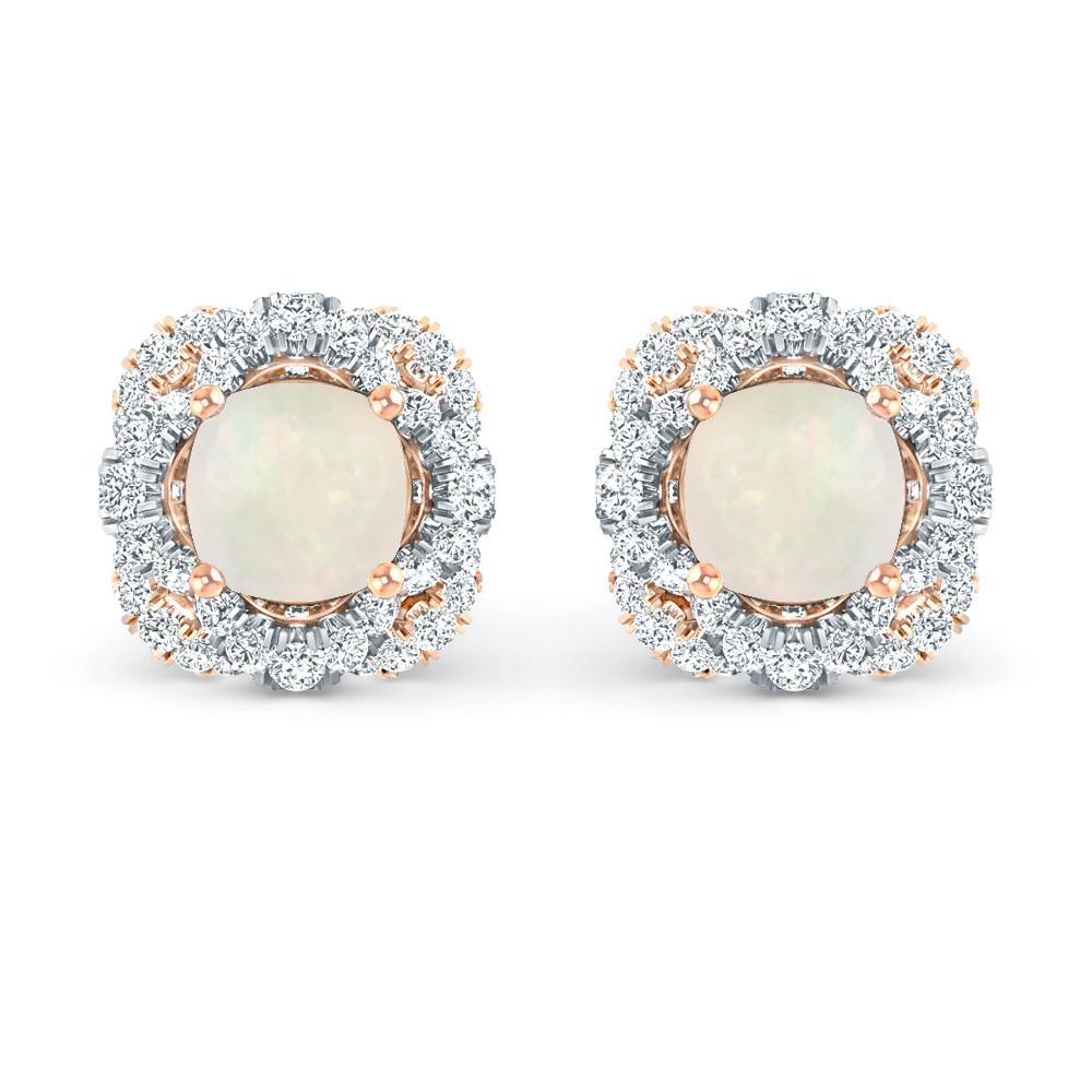 Rose Gold/White Gold - Opal