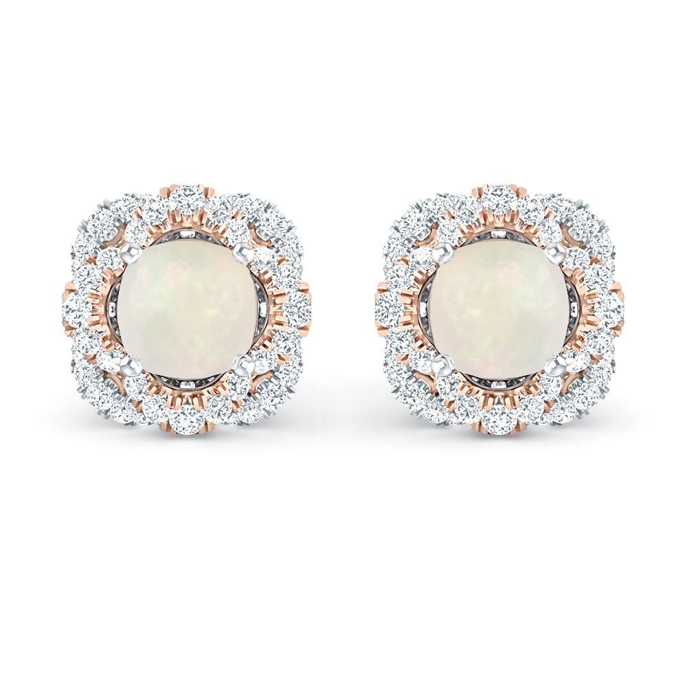 White Gold/Rose Gold - Opal
