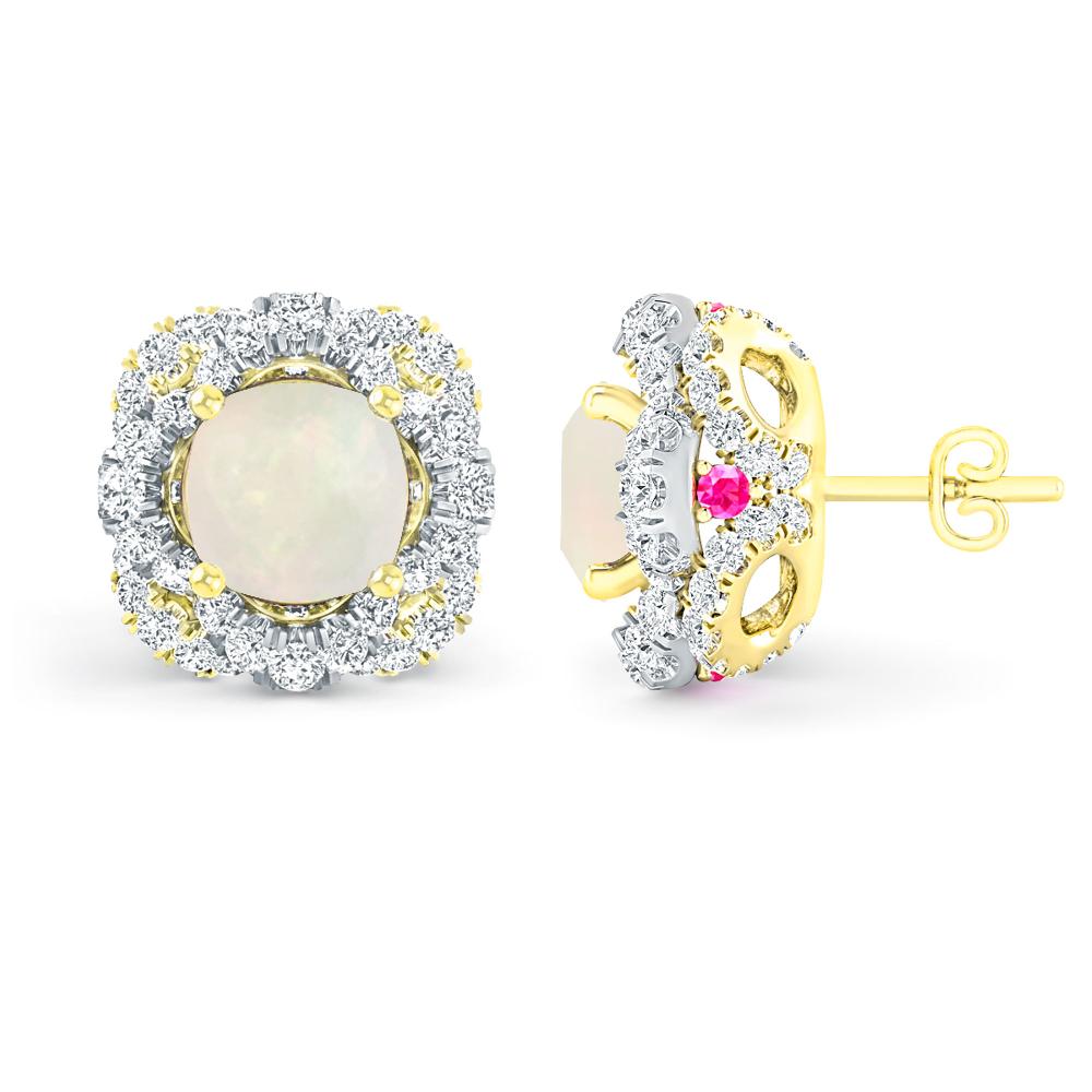 Yellow Gold/White Gold - Opal