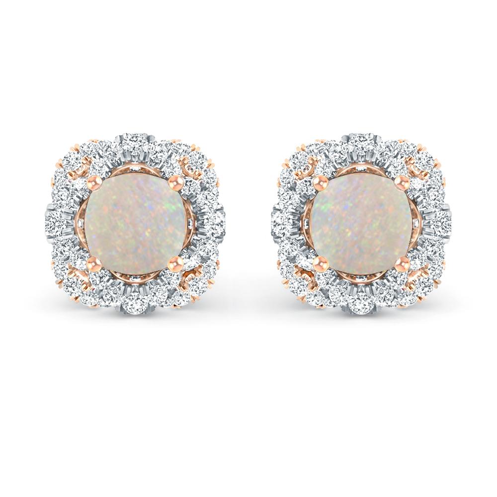 Rose Gold/White Gold - Opal