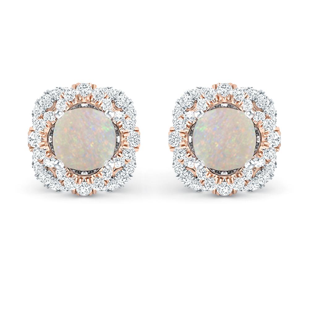 White Gold/Rose Gold - Opal