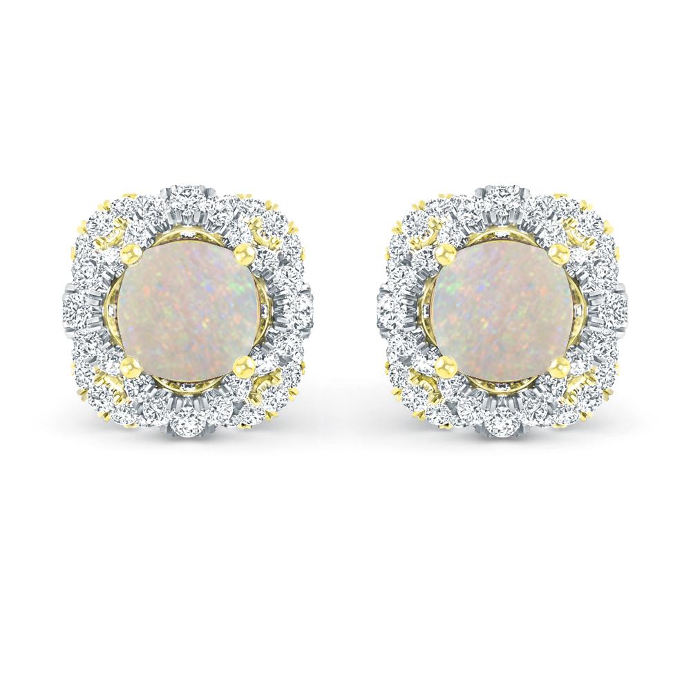 Yellow Gold/White Gold - Opal