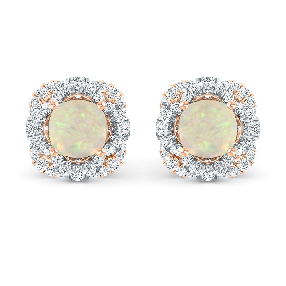 Rose Gold/White Gold - Opal