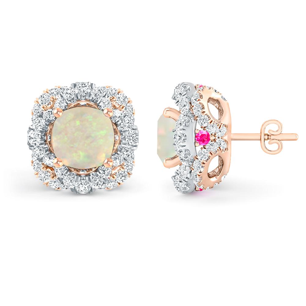 Rose Gold/White Gold - Opal