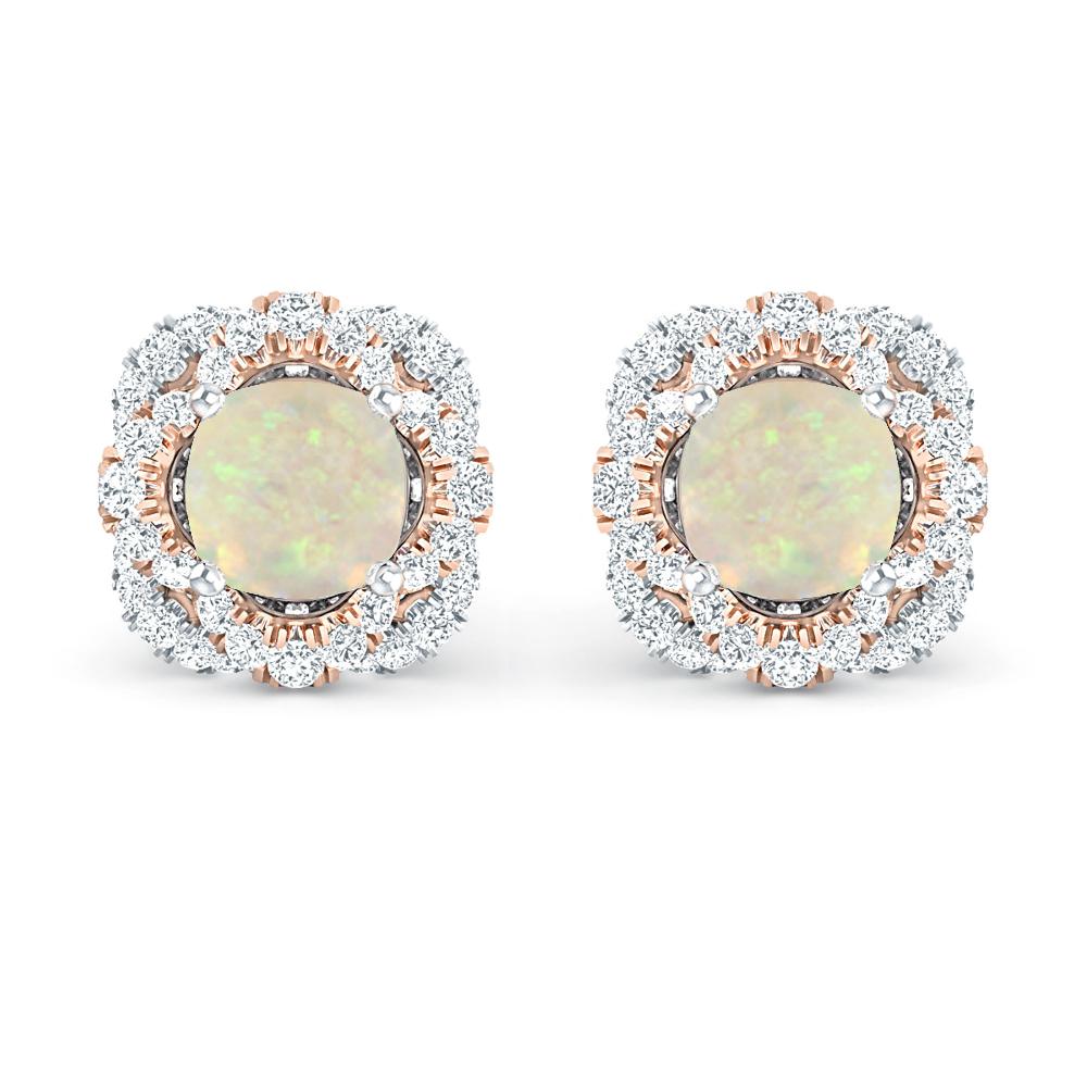 White Gold/Rose Gold - Opal