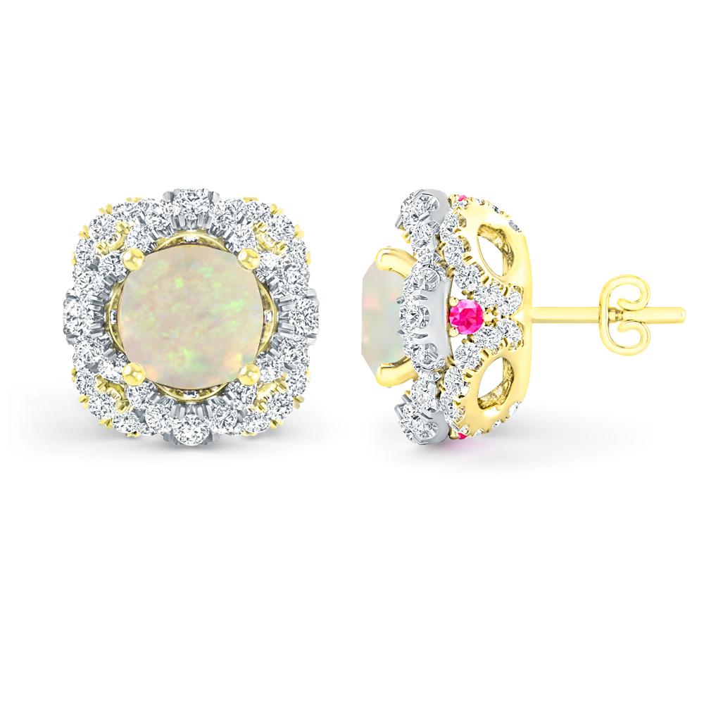 Yellow Gold/White Gold - Opal