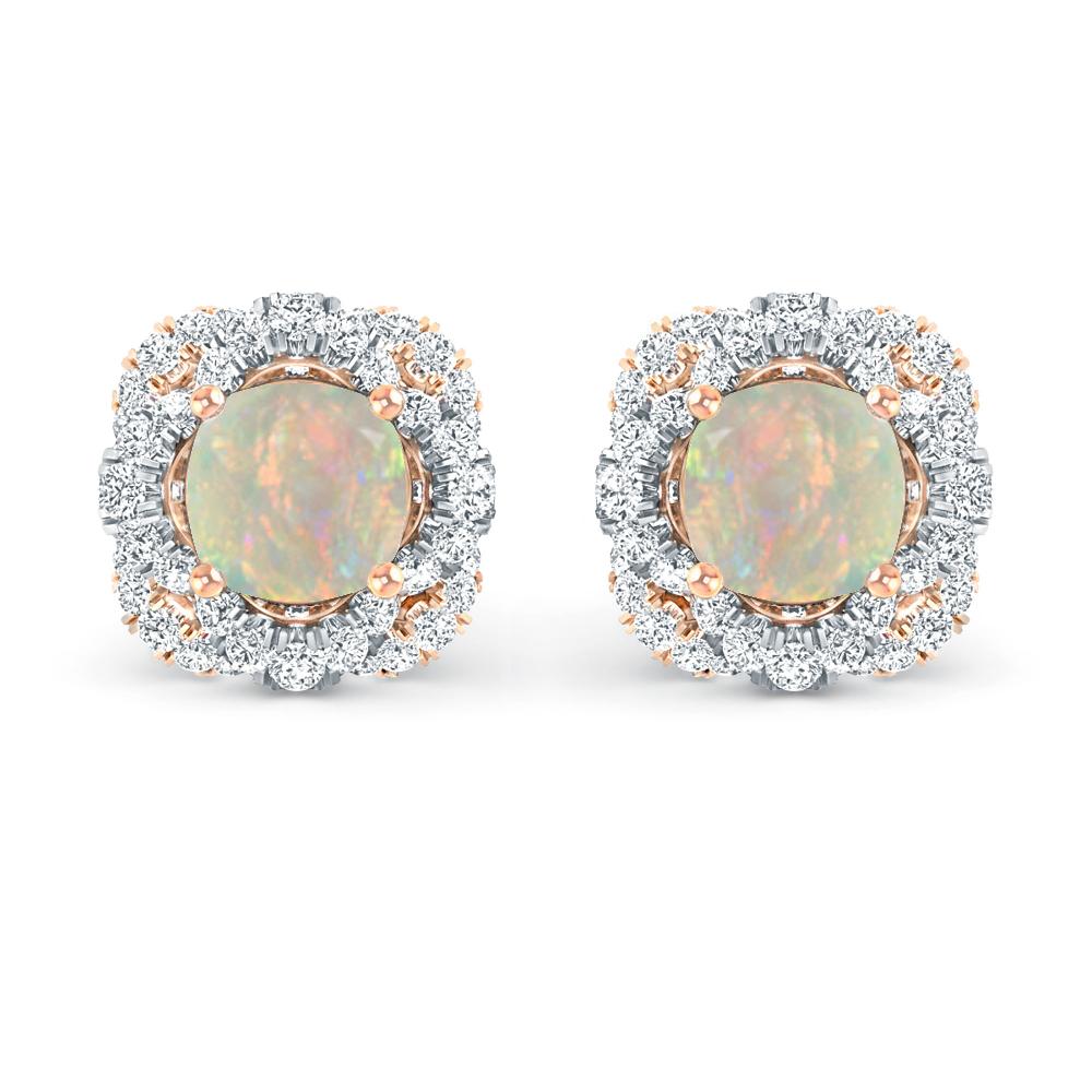 Rose Gold/White Gold - Opal
