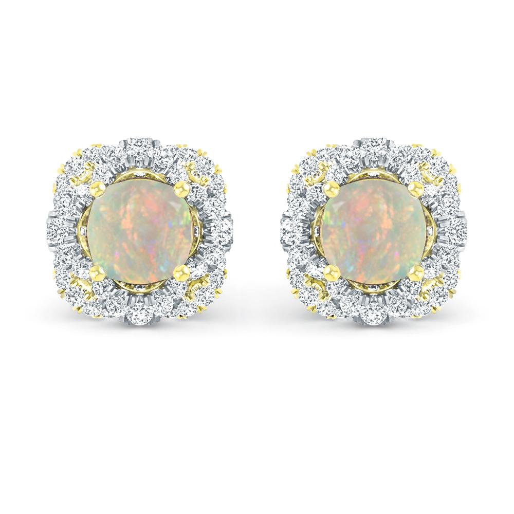 Yellow Gold/White Gold - Opal