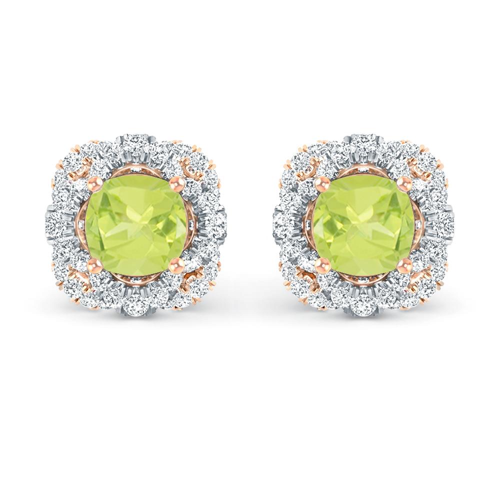 Rose Gold/White Gold - Peridot