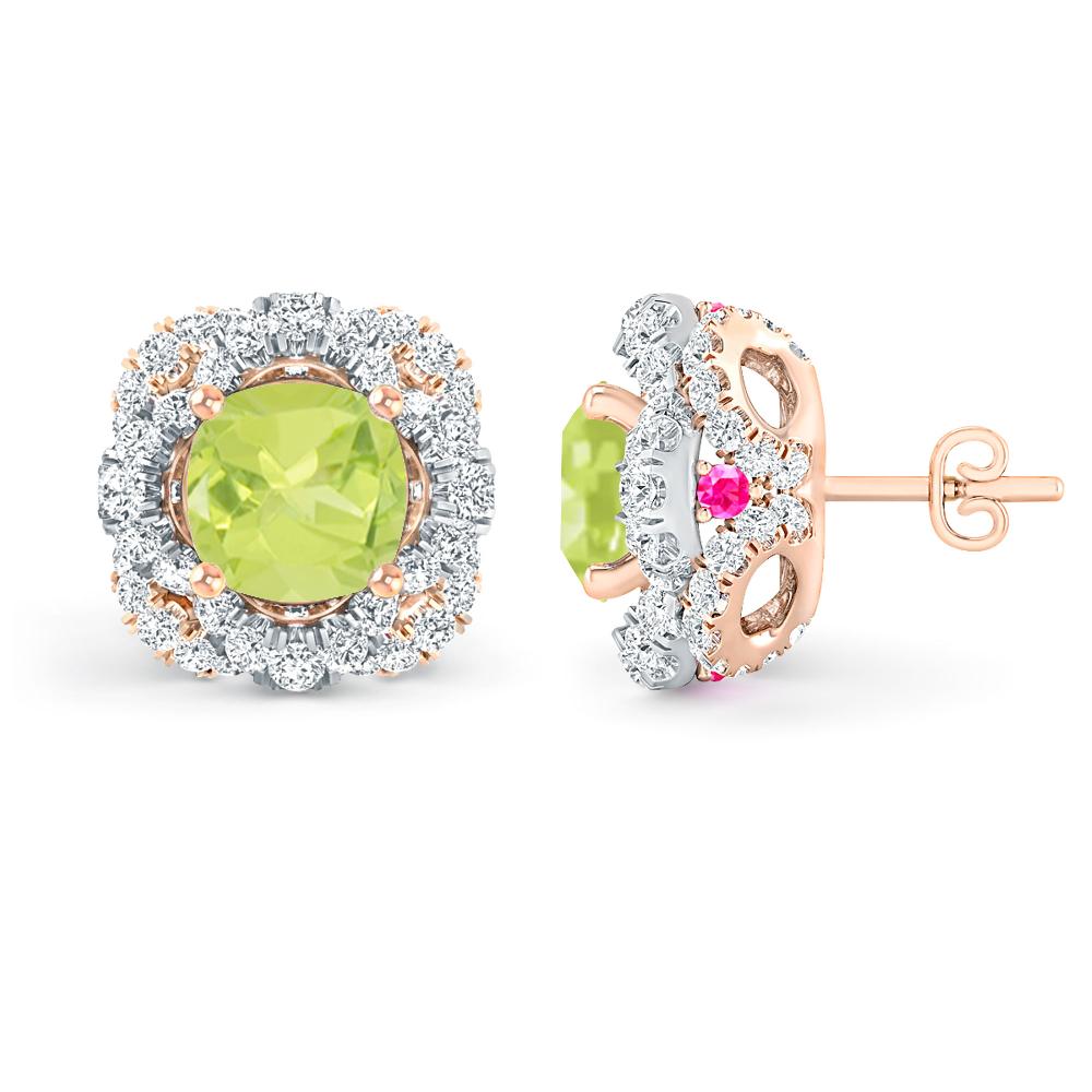 Rose Gold/White Gold - Peridot