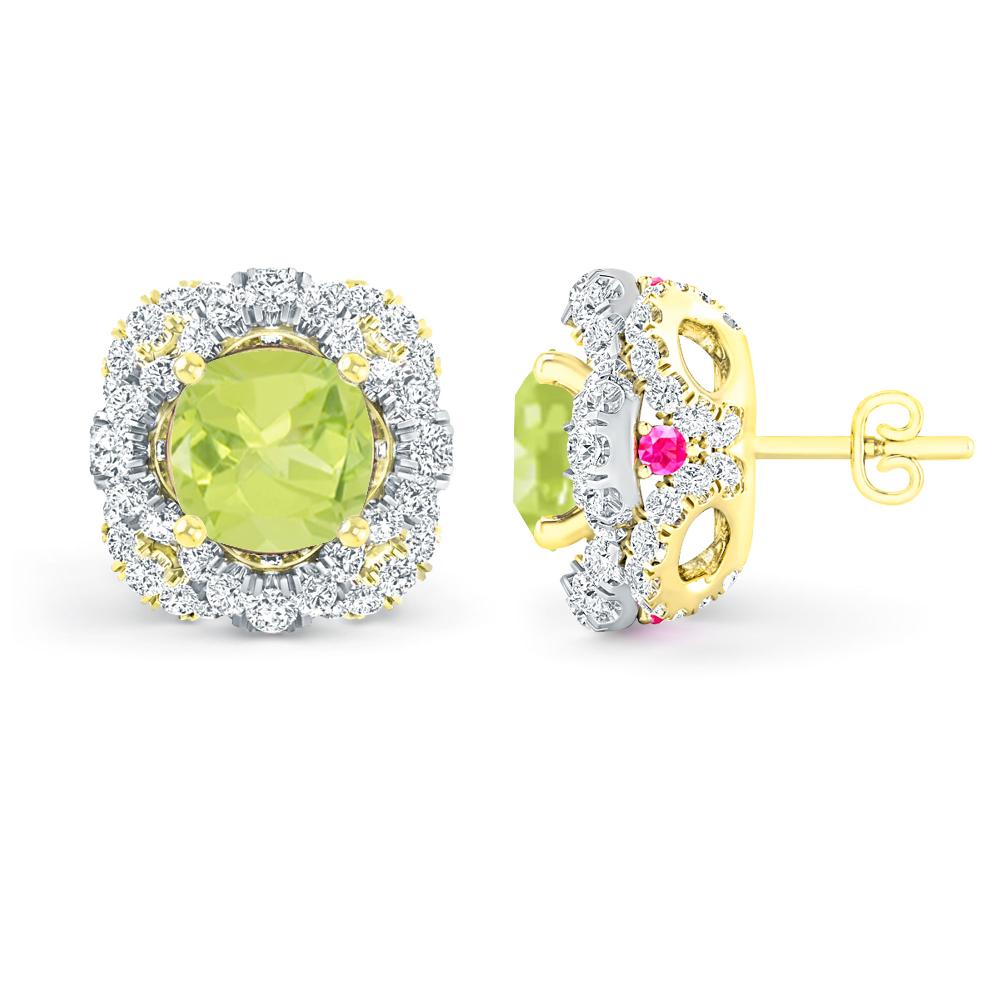 Yellow Gold/White Gold - Peridot