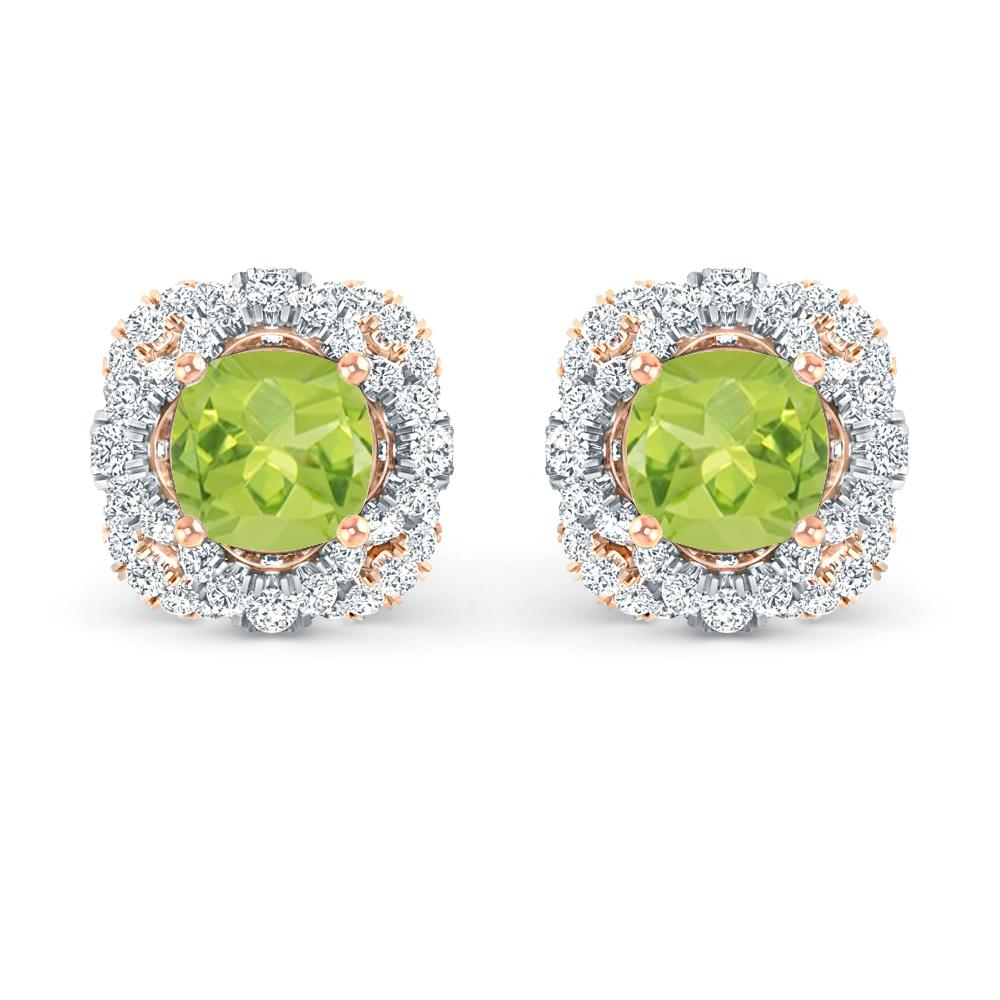 Rose Gold/White Gold - Peridot