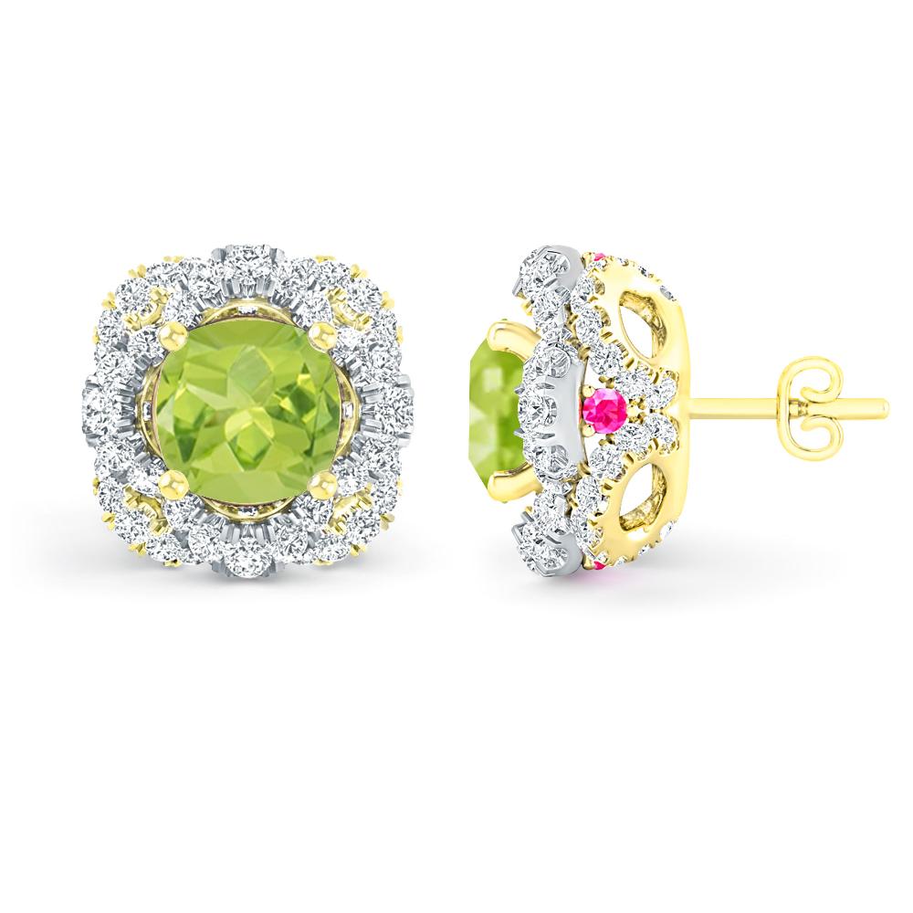 Yellow Gold/White Gold - Peridot