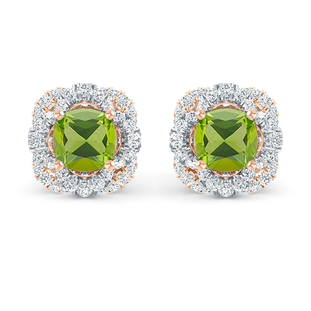 Rose Gold/White Gold - Peridot