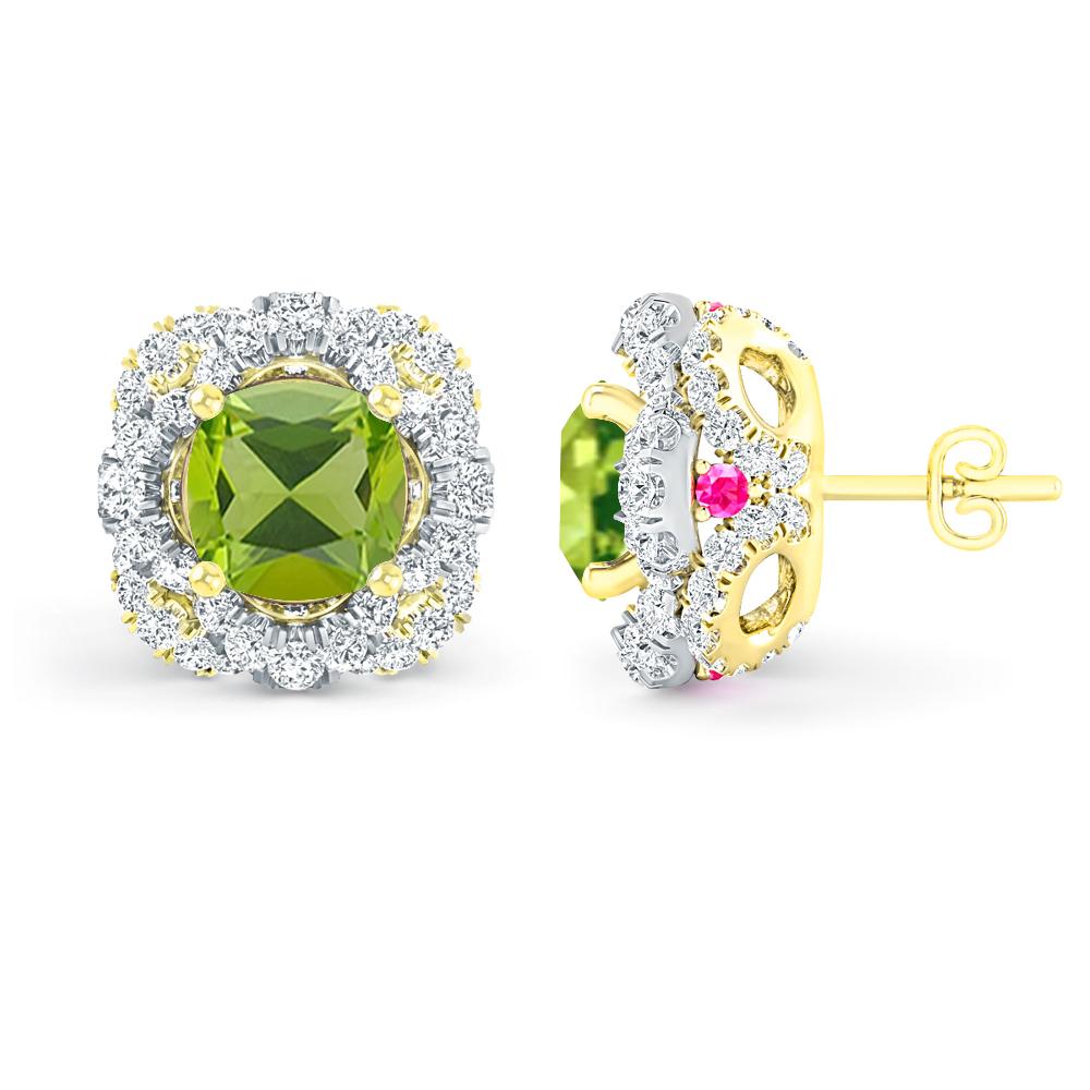 Yellow Gold/White Gold - Peridot
