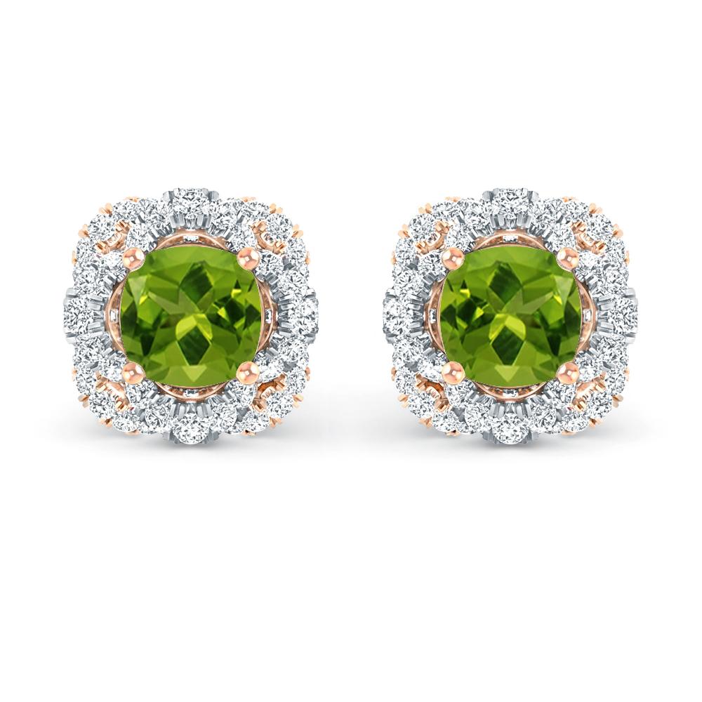 Rose Gold/White Gold - Peridot