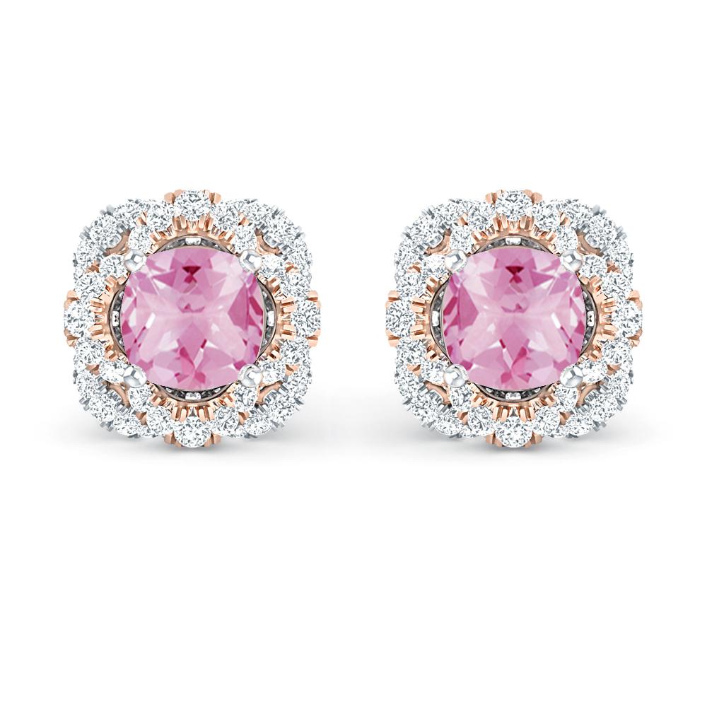 White Gold/Rose Gold - Pink Tourmaline