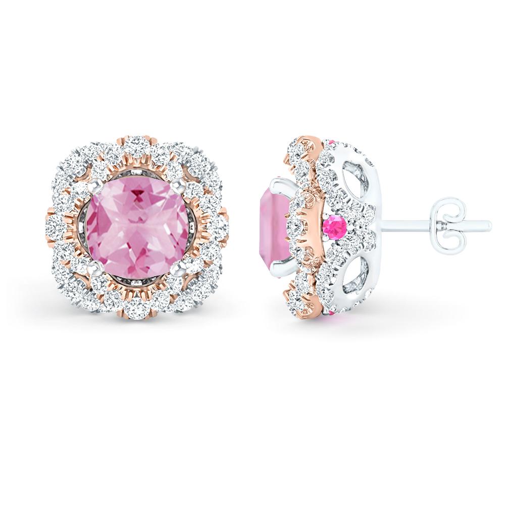 White Gold/Rose Gold - Pink Tourmaline