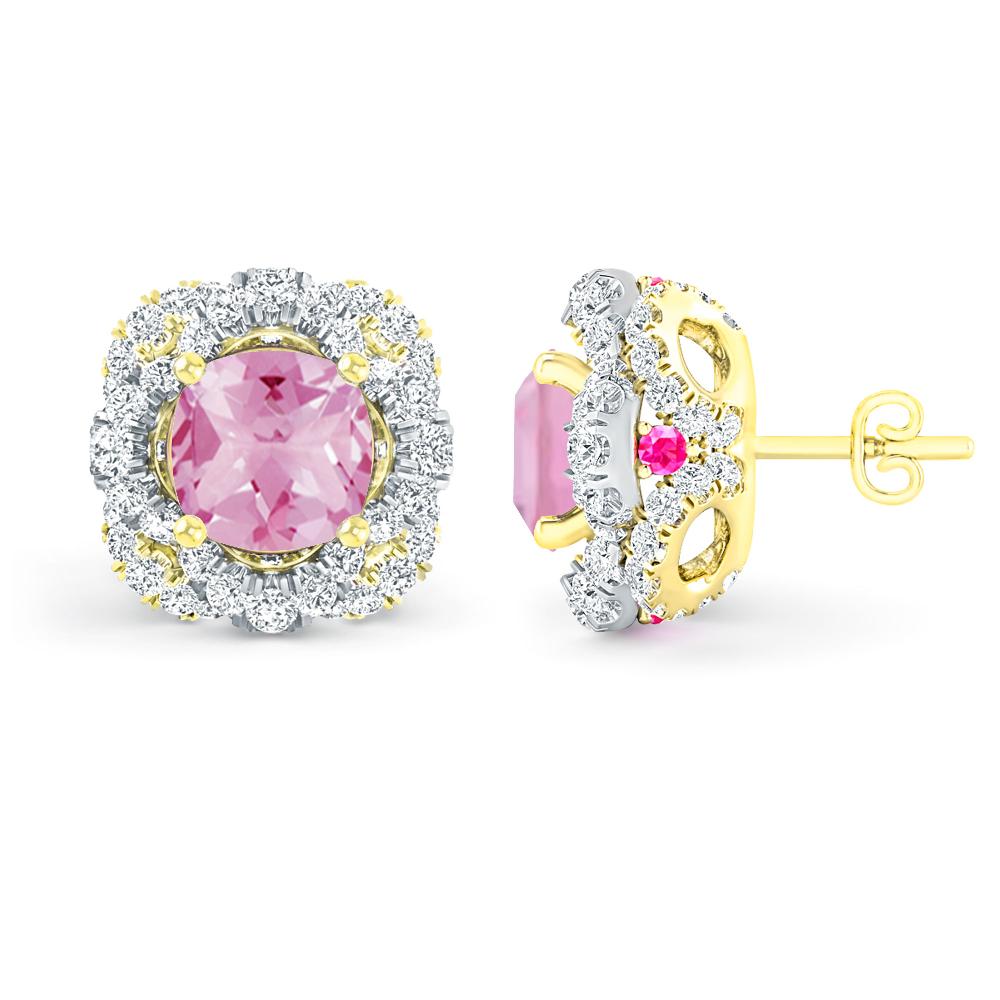 Yellow Gold - Pink Tourmaline