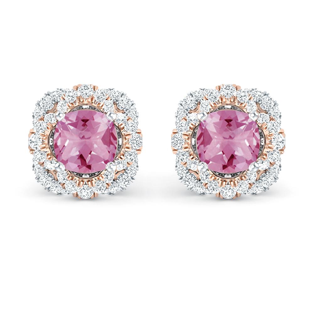 White Gold/Rose Gold - Pink Tourmaline