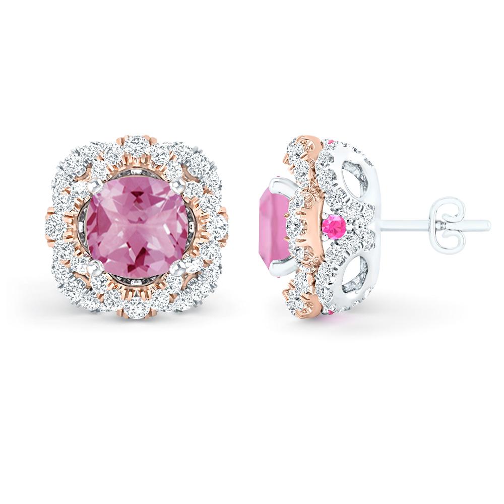 White Gold/Rose Gold - Pink Tourmaline