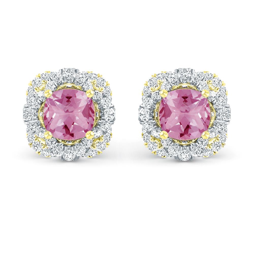 Yellow Gold - Pink Tourmaline