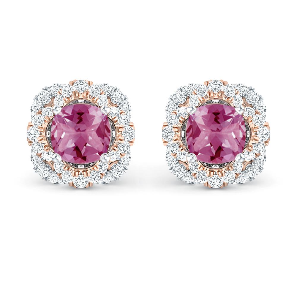 White Gold/Rose Gold - Pink Tourmaline
