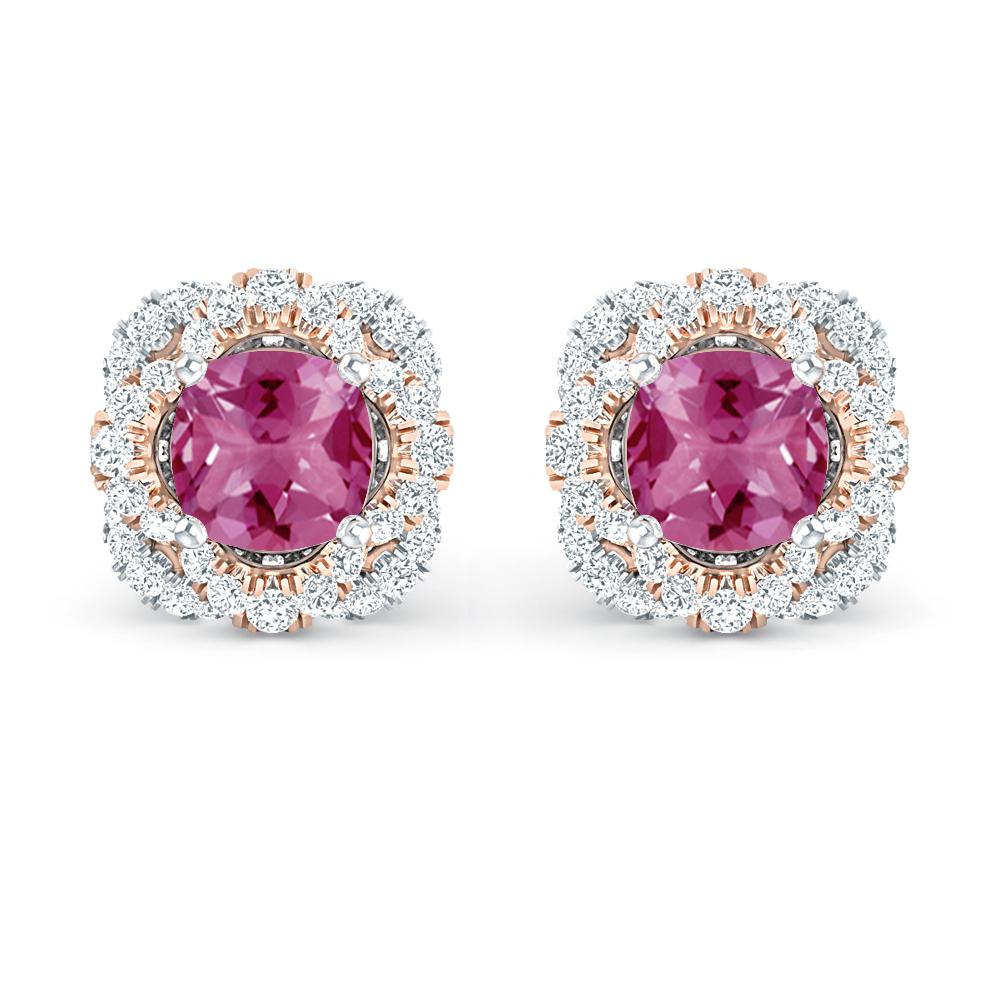 White Gold/Rose Gold - Pink Tourmaline
