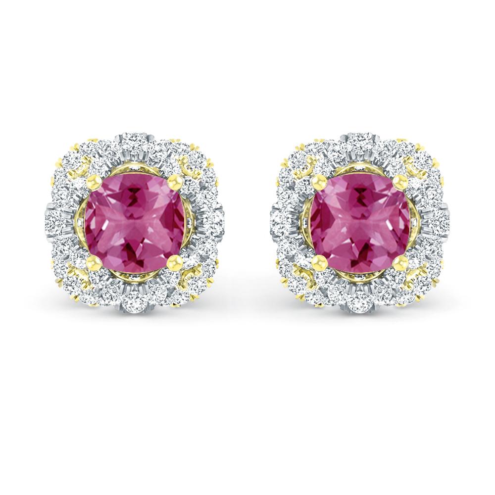 Yellow Gold - Pink Tourmaline