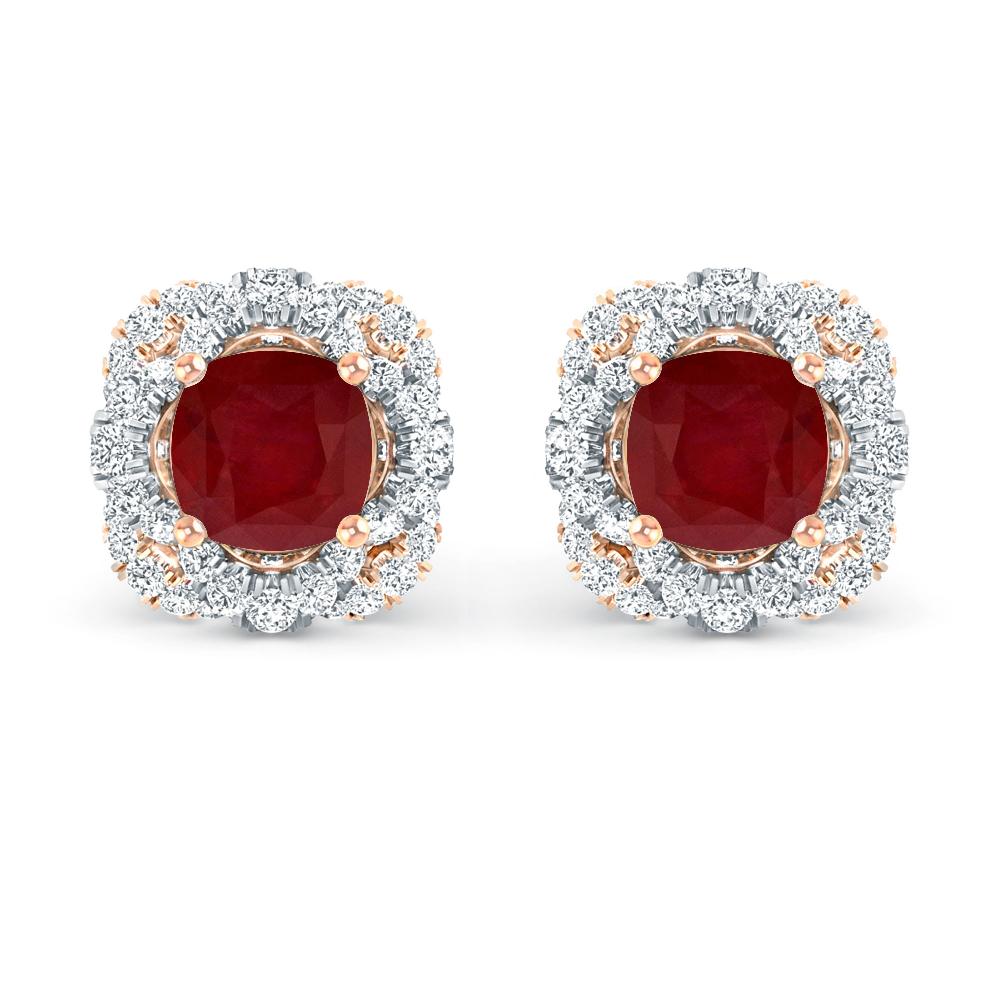 Rose Gold/White Gold - Ruby