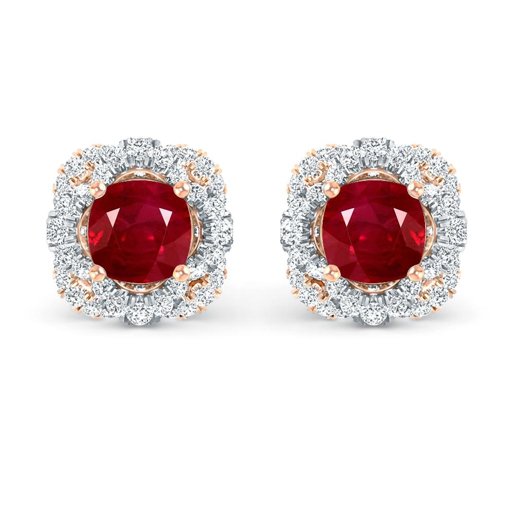 Rose Gold/White Gold - Ruby