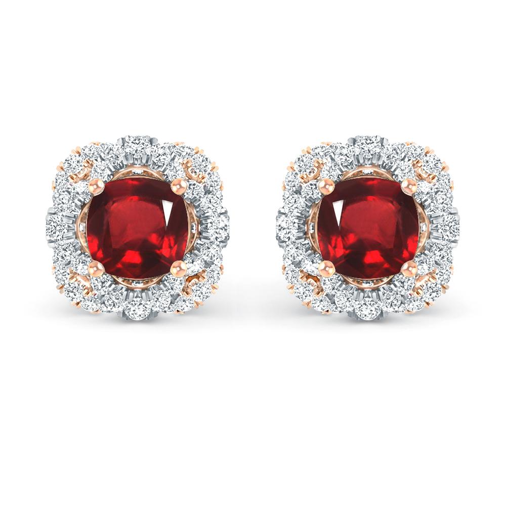 Rose Gold/White Gold - Ruby