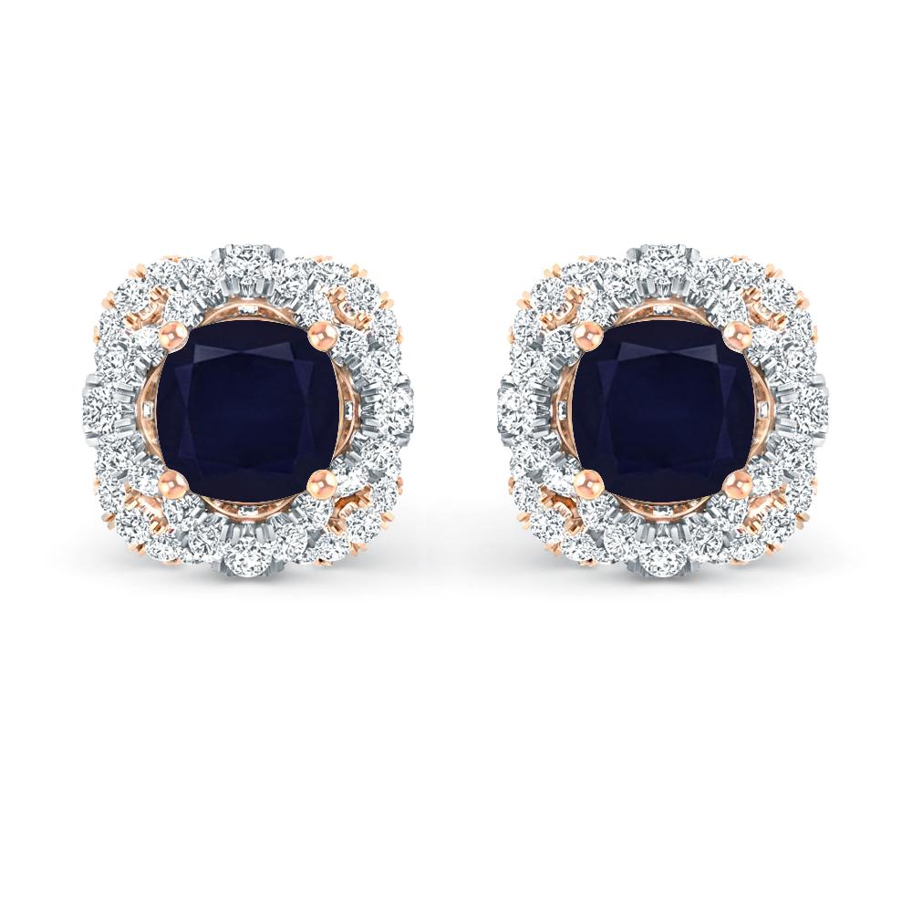 Rose Gold/White Gold - Sapphire