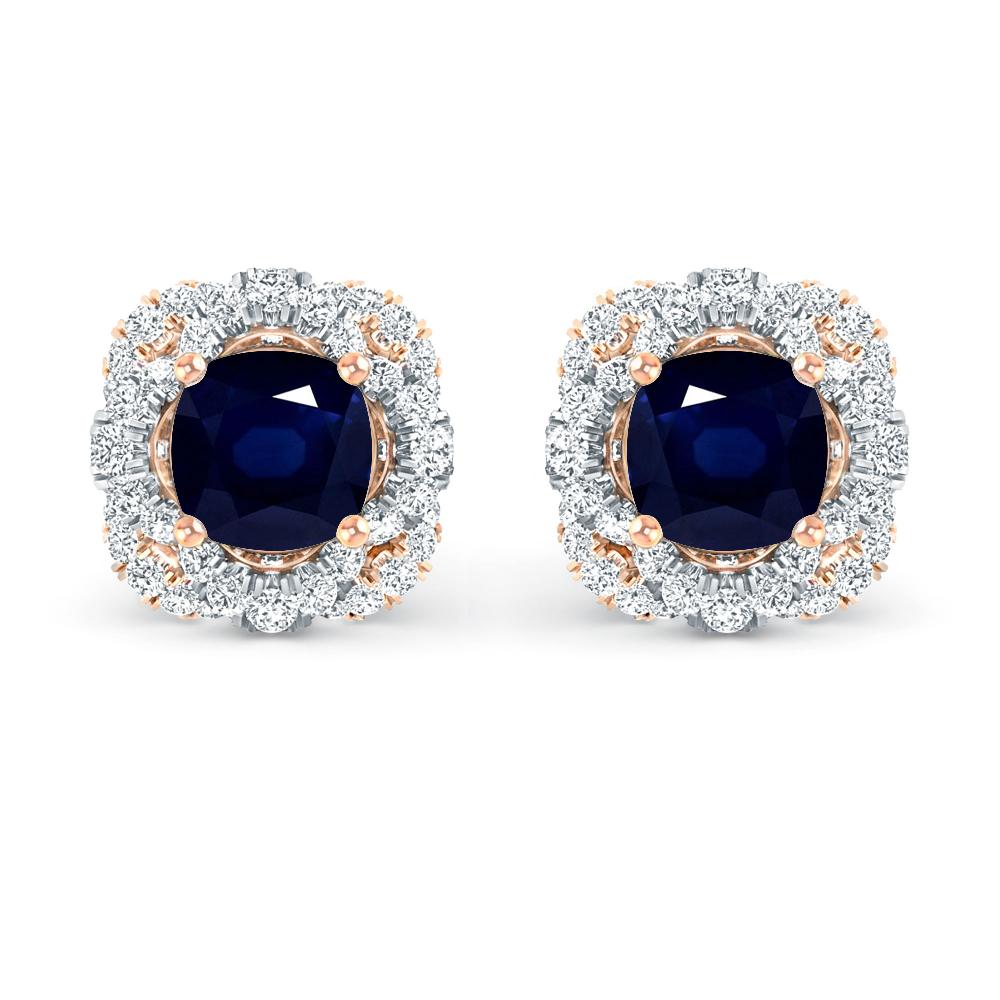 Rose Gold/White Gold - Sapphire