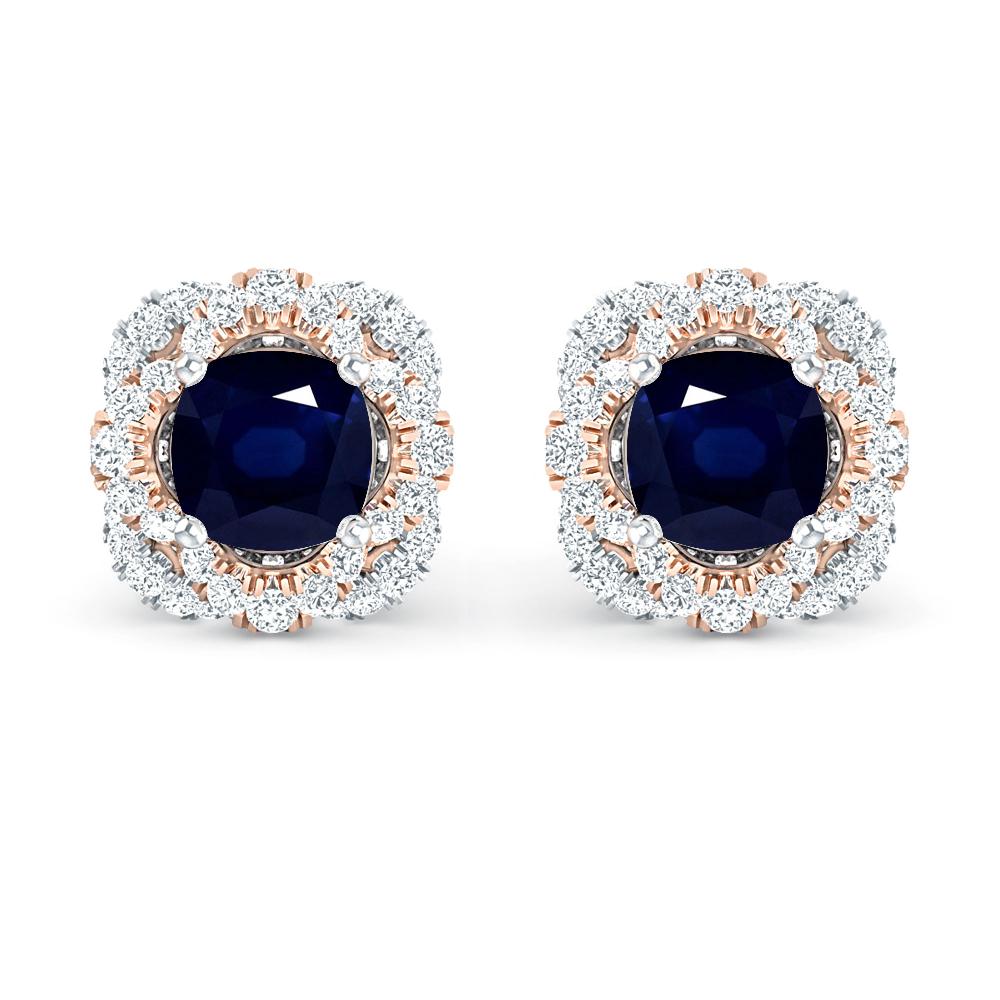 White Gold/Rose Gold - Sapphire
