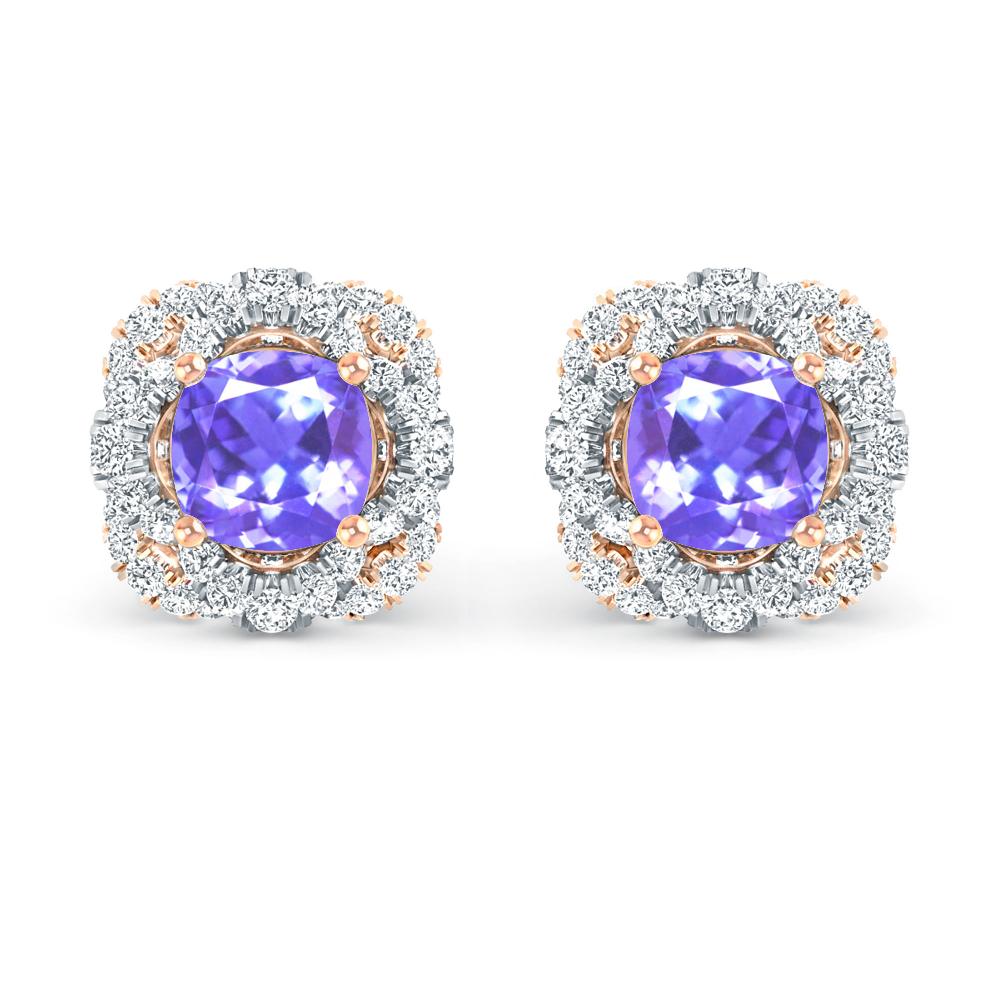 Rose Gold/White Gold - Tanzanite