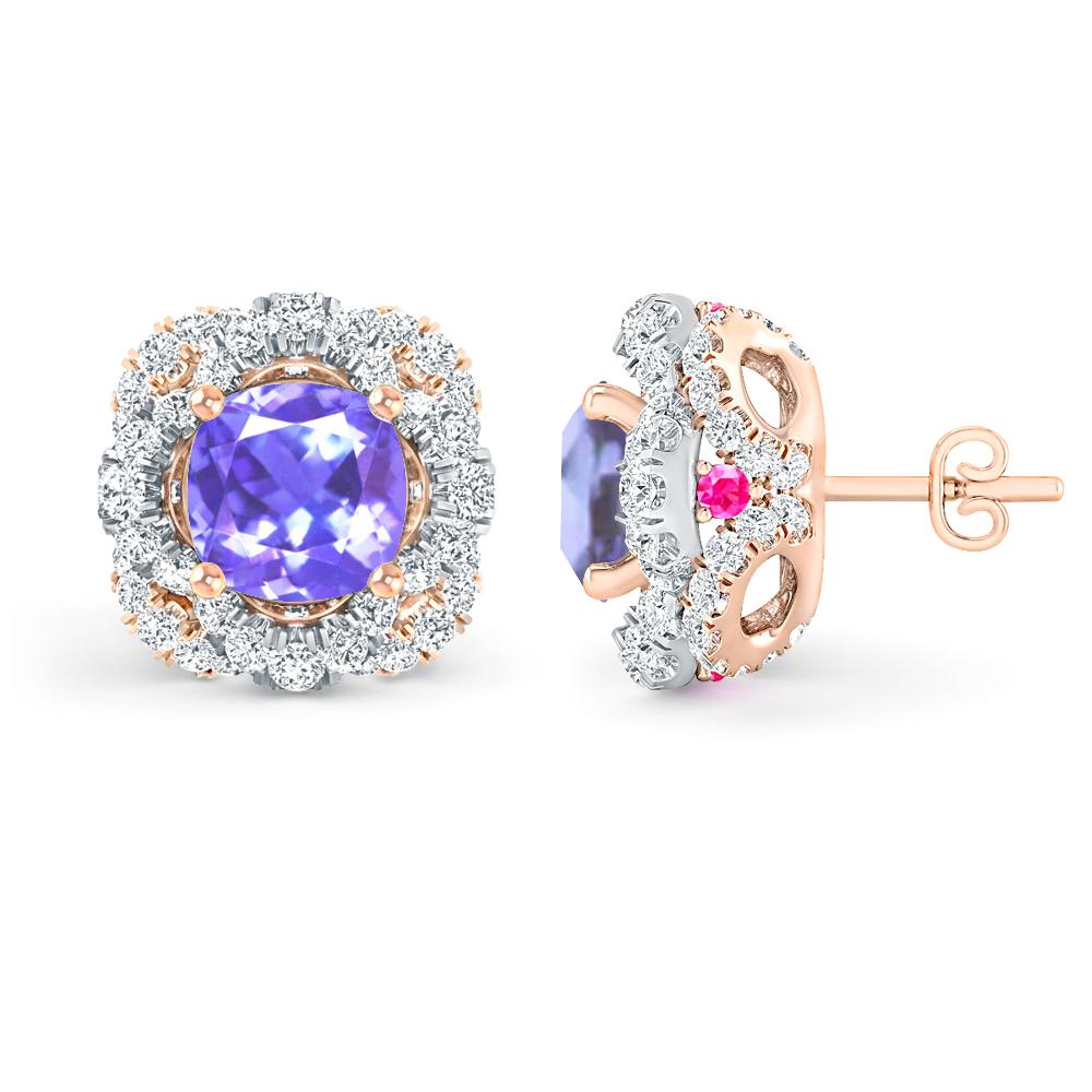 Rose Gold/White Gold - Tanzanite