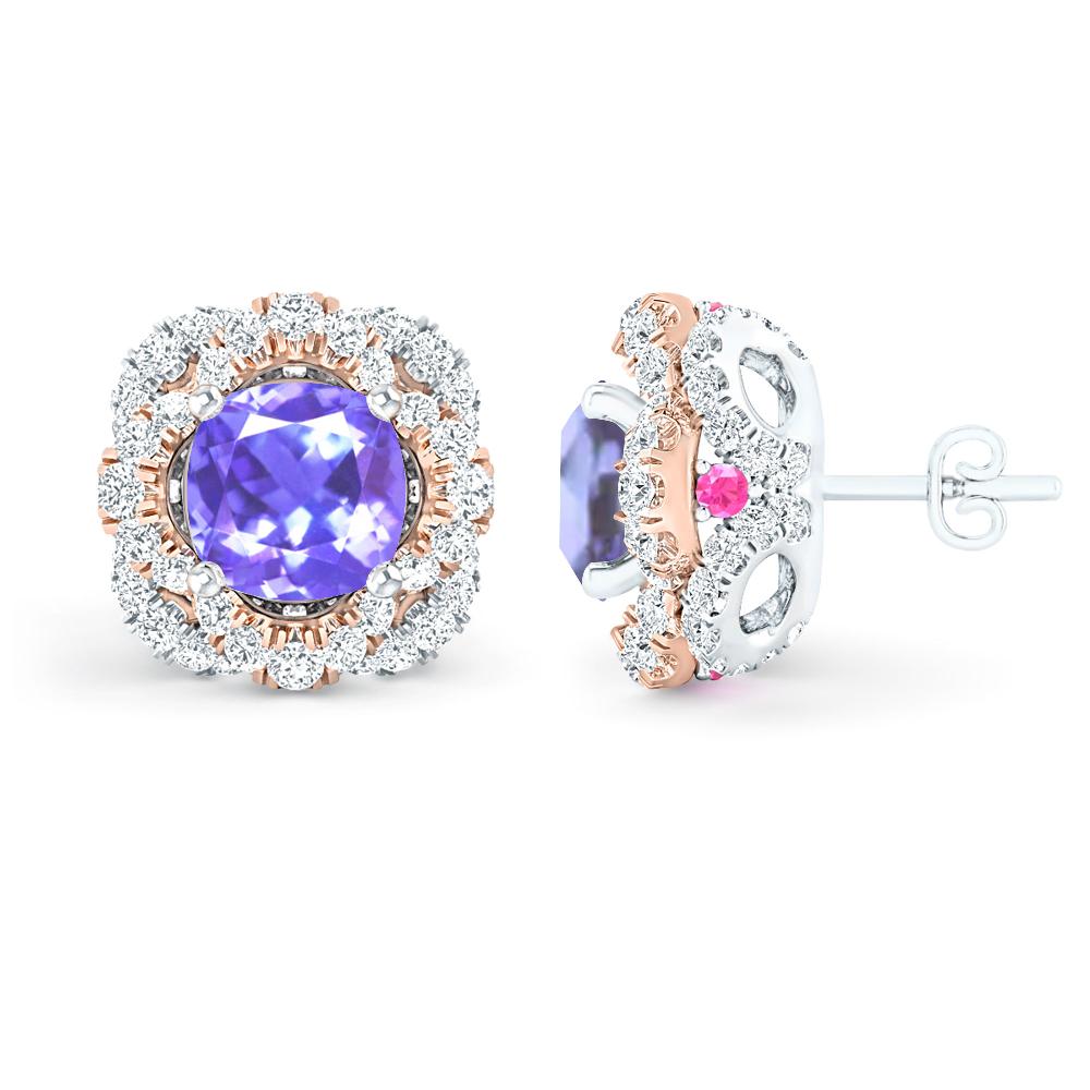 White Gold/Rose Gold - Tanzanite