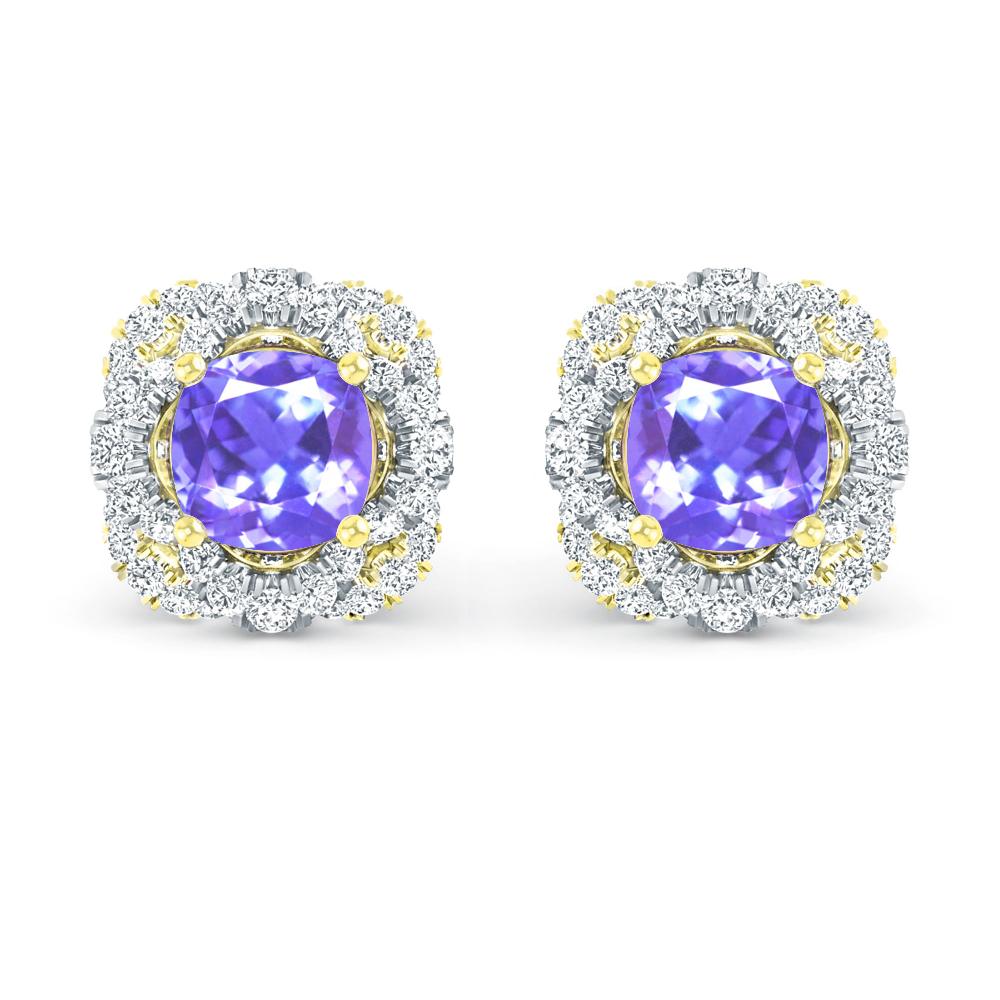 Yellow Gold/White Gold - Tanzanite