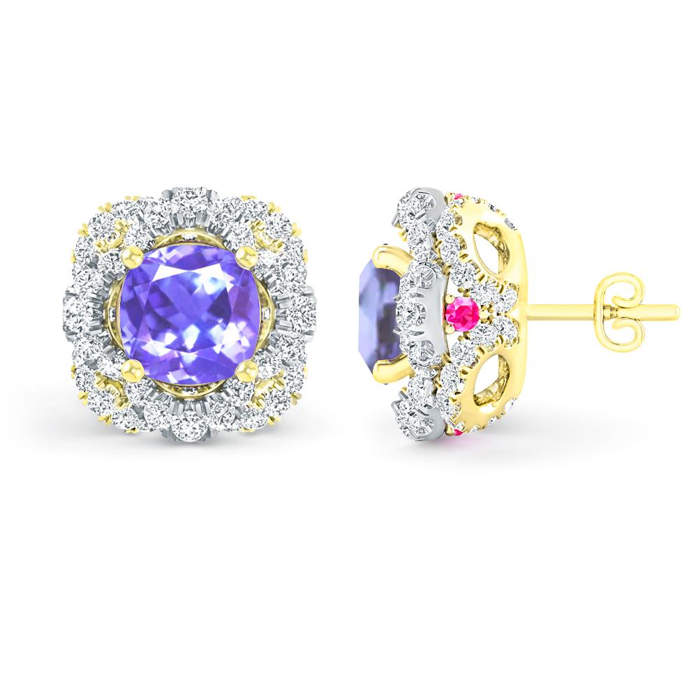 Yellow Gold/White Gold - Tanzanite