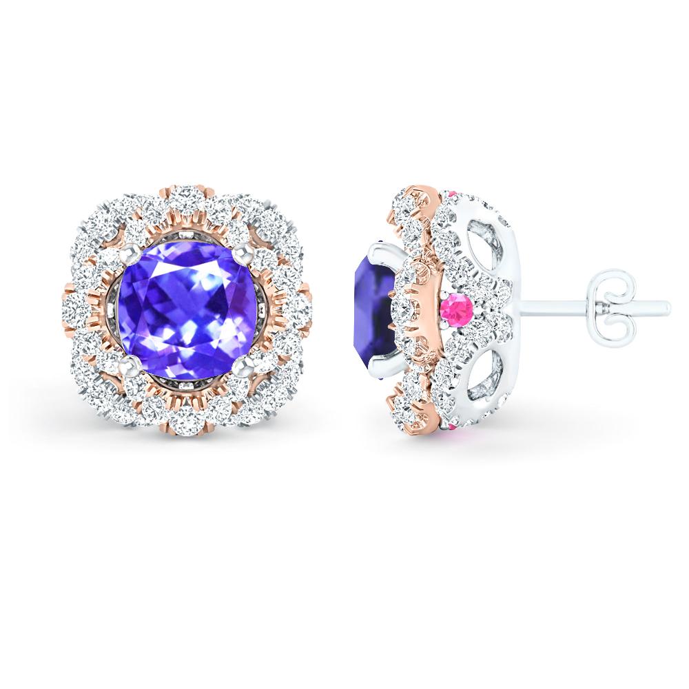 White Gold/Rose Gold - Tanzanite